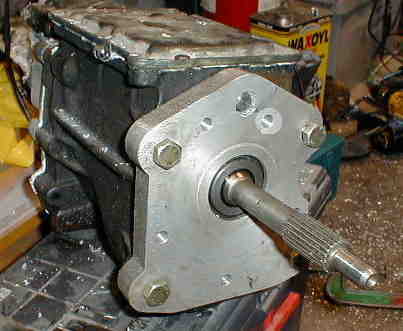 Adapter fitted to box front view