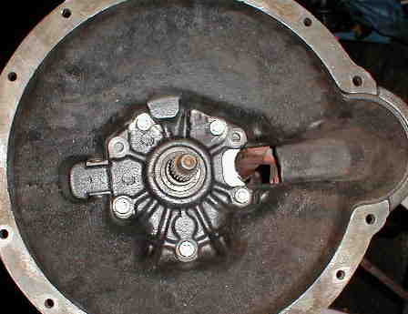 Inside bellhousing to adapter(fitted)